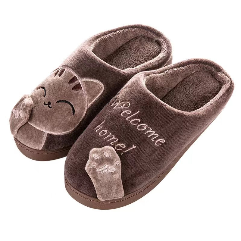 Pantufa Feminina Estilo Chinelo Gatinho