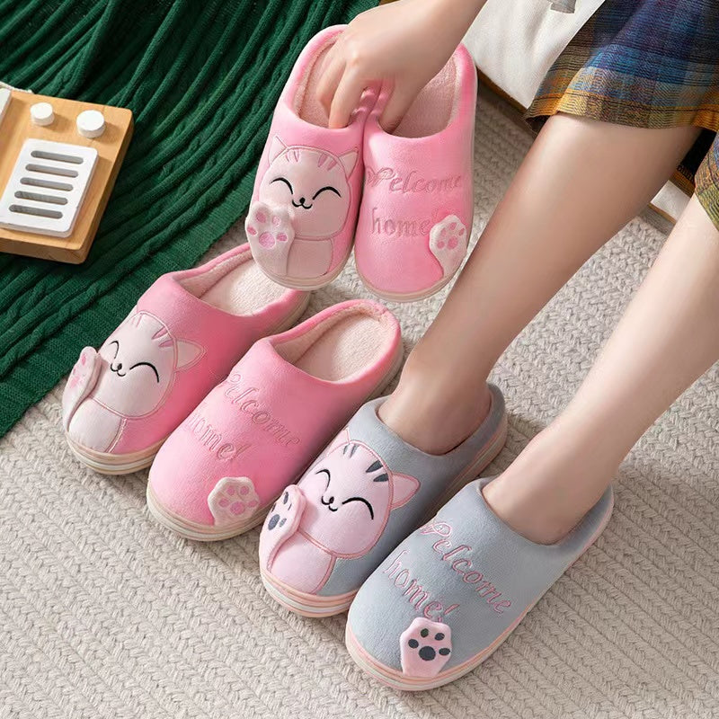 Pantufa Feminina Estilo Chinelo Gatinho