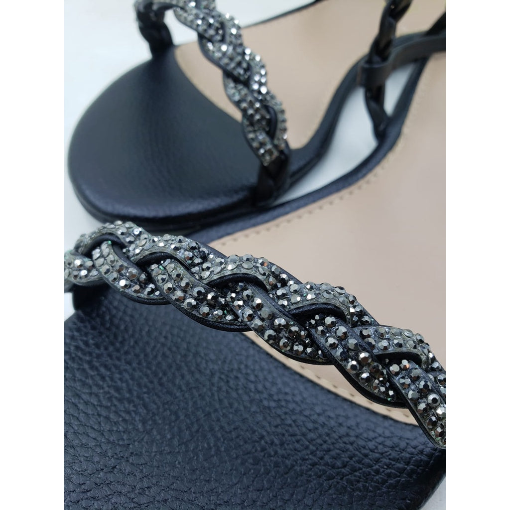 Sandália Feminina Rasteirinha De Pedraria - Naty – Affori