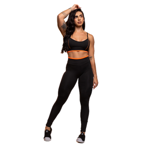 Conjunto Fitness Feminino - Top e Calça Legging Megan Line