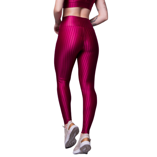 Conjunto Fitness Feminino - Top Bojo Removível e Calça Legging 3D Megan Compress